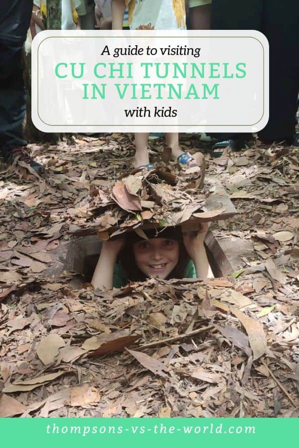 Visiting Cu Chi Tunnels in Vietnam with Kids – A family-friendly travel guide. Discover how to explore the historic Cu Chi Tunnels with children, featuring hands-on experiences and adventure. Perfect for planning your Vietnam itinerary! #VietnamTravel #CuChiTunnels #FamilyTravel